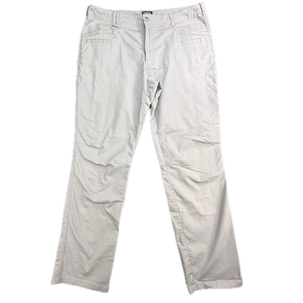 CQR Tactical Pants Men 38x32 Stone Grey Ripstop Cargo TFP500 Hiking Outdoor